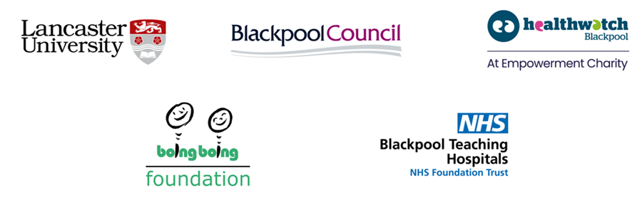 Blackpool Researching Together partner logos